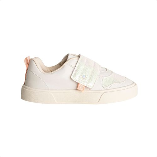 Tênis Jump Kids Baby – Branco Com Detalhes Pastel