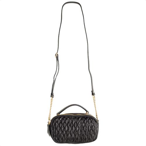 Bolsa Oval Preta Dm Obsession