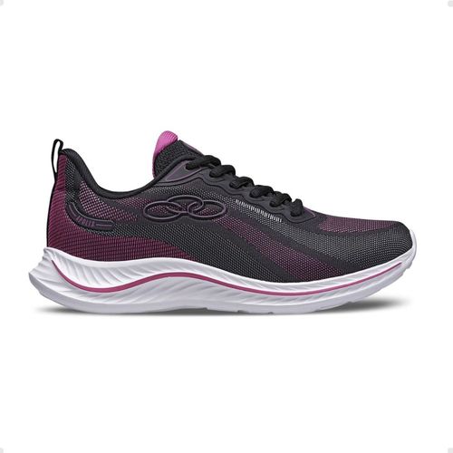 Tênis Running Feminino Olympikus Apolis Preto E Pink