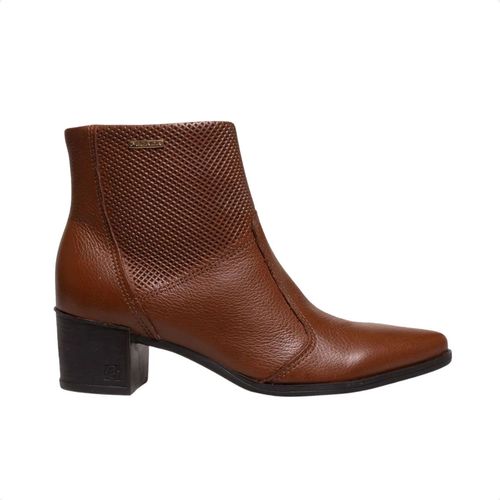 Bota Feminina Cano Baixo Pegada Marrom