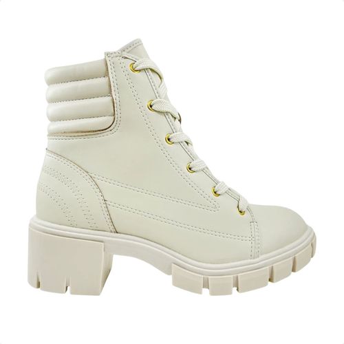 Bota Feminina Coturno Moleca Branca