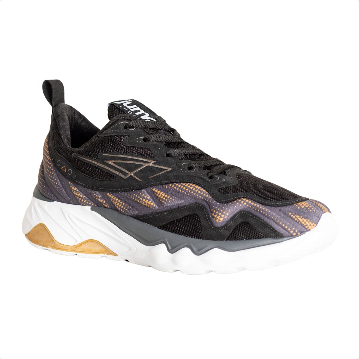 Tênis Jump Motion Preto E Cinza