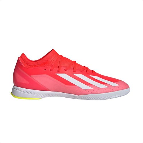 Chuteira Indoor Masculina Adidas X Crazyfast 3 Laranja
