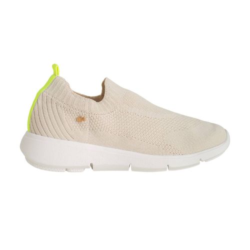 Tênis Slip On Knit Vivacity Dayane Magalhães Baunilha E Verde Lima