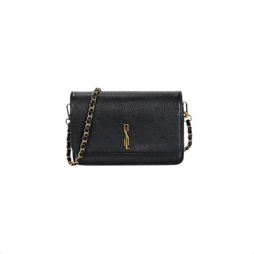 Bolsa Floater Preto Alça Transversal Santa Lolla