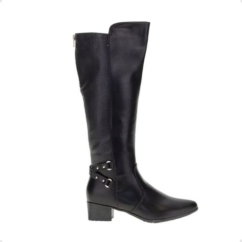 Bota Feminina Montaria Mooncity Preta