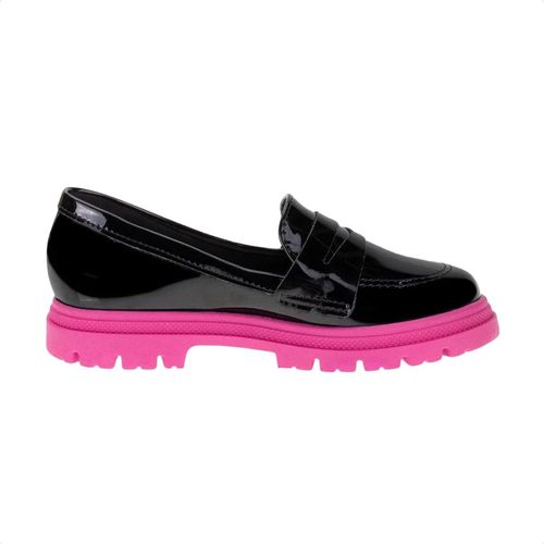 Sapato Infantil Mocassim Molekinha Em Verniz Preto