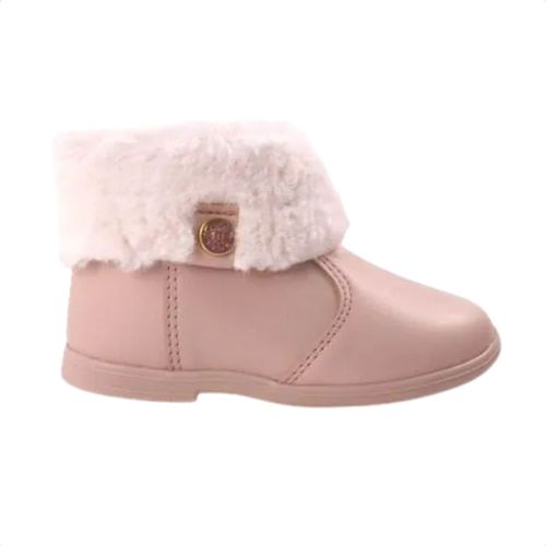 Bota Infantil Molekinha Pelinhos Rosa
