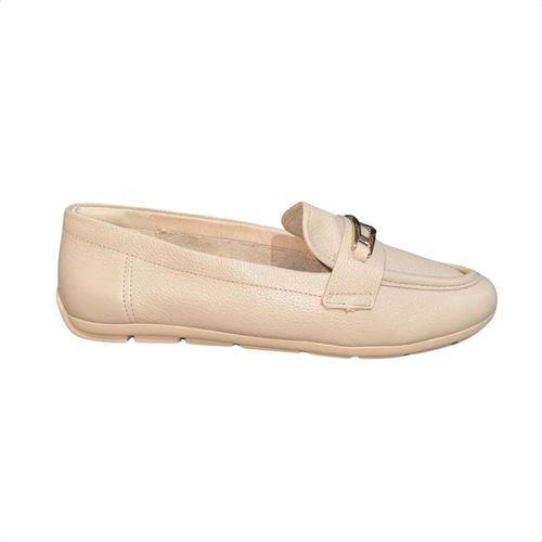 Sapato Feminino Mocassim Comfortflex Bege
