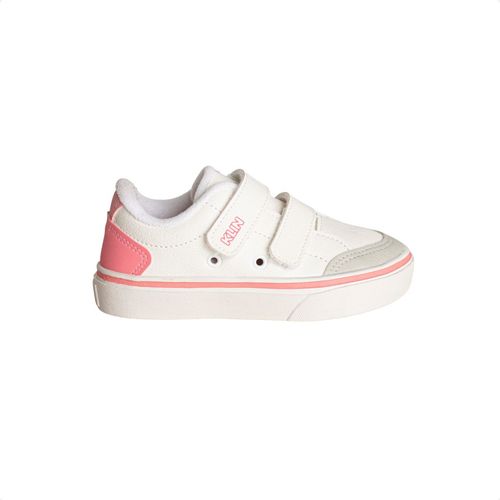 Tênis Infantil Freestyle Baby Klin  Branco E Rosa