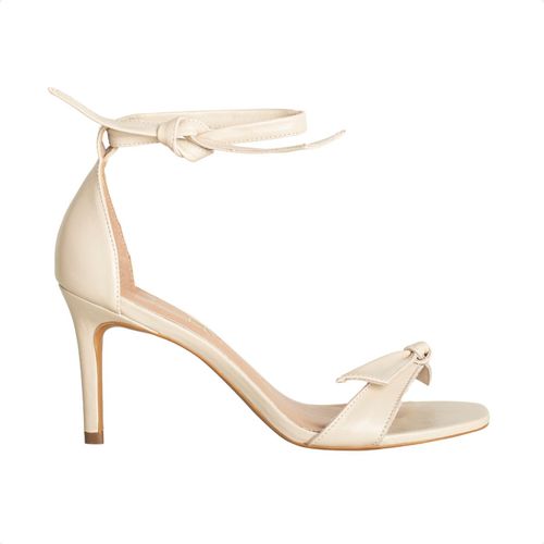 Sandália Dm Laço Off White