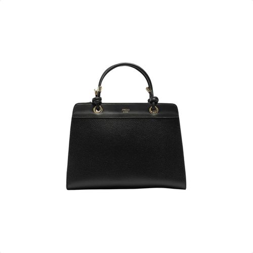 Bolsa Tote Preta Média Enrolados Arezzo