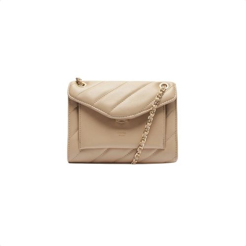 Bolsa Tiracolo Nude Pequena Matelassê Corrente Arezzo