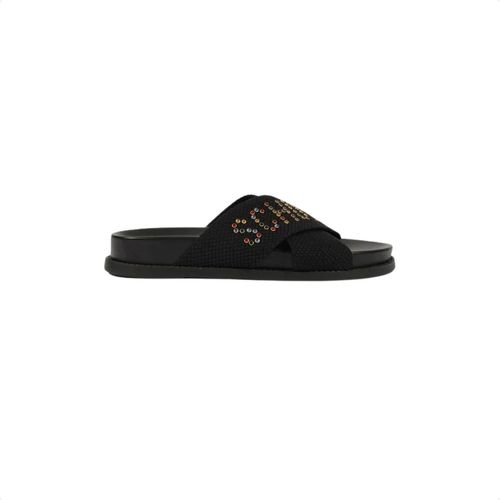Tamanco Rasteira Papete X Schutz Logo Preta Schutz
