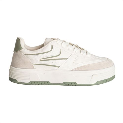 Tênis Feminino Lízis Urban Soft Verde E Off-White