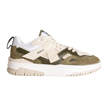 Tênis Schutz Court 95 Offwhite Com Verde