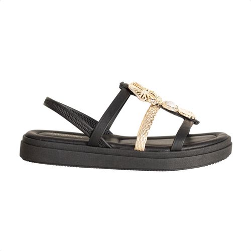 Sandália Anabela Flat Elastico