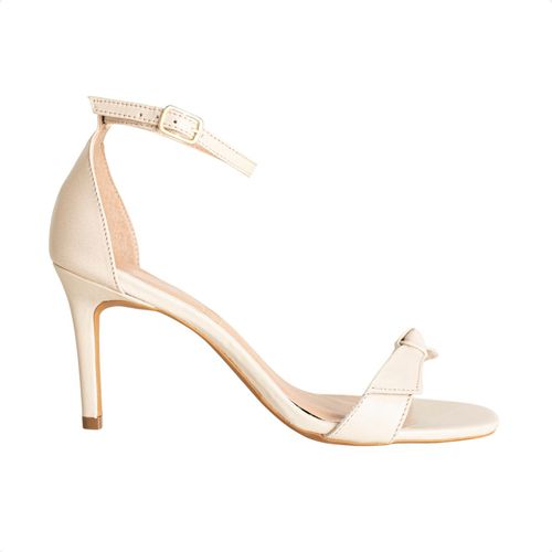Sandália Dm Laço Off White