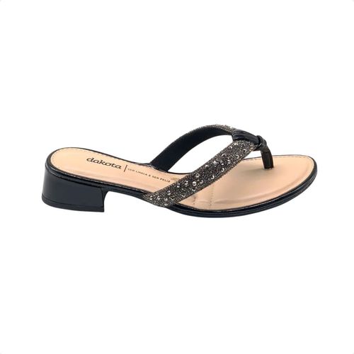 Tamanco Feminino Salto Baixo Dakota Preto