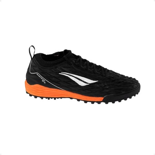Chuteira Masculina Society Penalty Locker Xxi Preto E Laranja