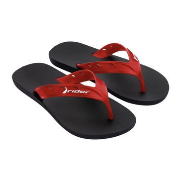 Chinelo Masculino Dedo Rider Street Preto E Vermelho