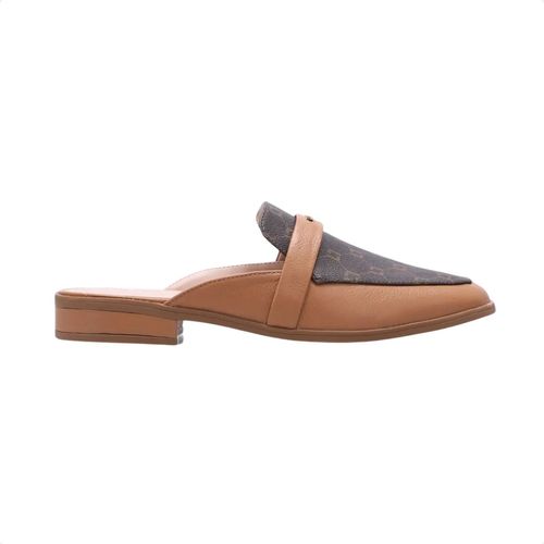 Mule Feminino Monograma Mocca Luz Da Lua