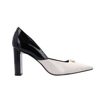 Sapato Salto Alto Grosso Luz Da Lua Verniz