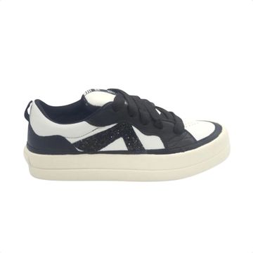 Tênis Moda Feminino Schutz Plataforma Branco E Preto