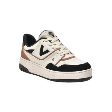 Tênis Casual Marrom E Off White E Preto Via Marte