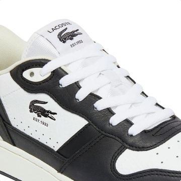 Sapatênis Masculino Lacoste T-Clip Set Branco E Preto