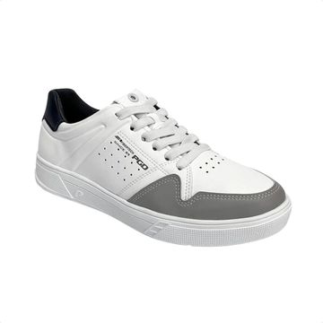 Sapatênis Masculino Em Microfibra Pegada Branco