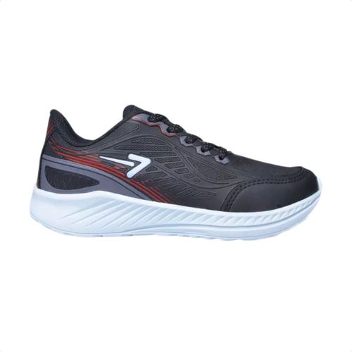 Tênis Masculino Running Box 200 Preto E Vermelho