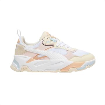 Tênis Casual Feminino Puma Trinity Branco E Bege