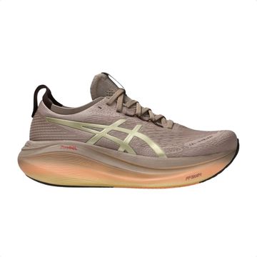 Tênis Running Masculino Asics Nimbus 27 Luxe Marrom