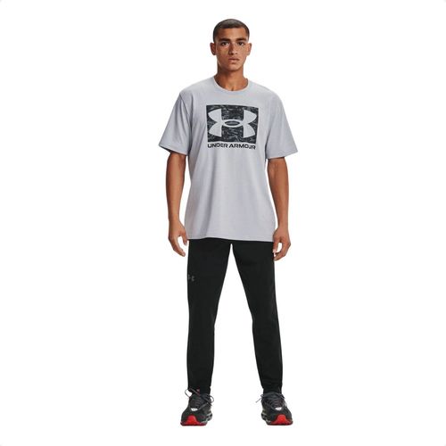 Camiseta Masculina Under Armour Abc Carmo Boxed Logo Cinza