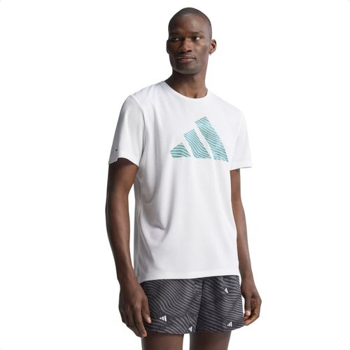 Camiseta Masculina Running Essentials Adidas Branca