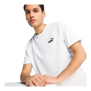 Camiseta Masculina Puma Essentials Small No. 1 Logo Tee Branca