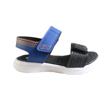 Sandália Infantil Papete Kidy Toys Baby Preto E Azul