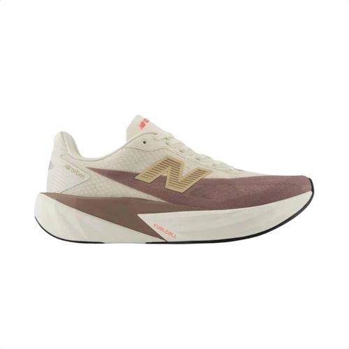 Tênis Running Masculino New Balance Fuelcell Rebel V5 Bege E Marrom