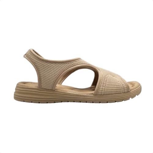 Sandália Feminina Anabela Comfortflex Bege