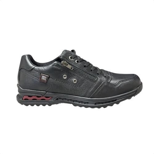 Sapatênis Masculino De Couro Pegada Preto