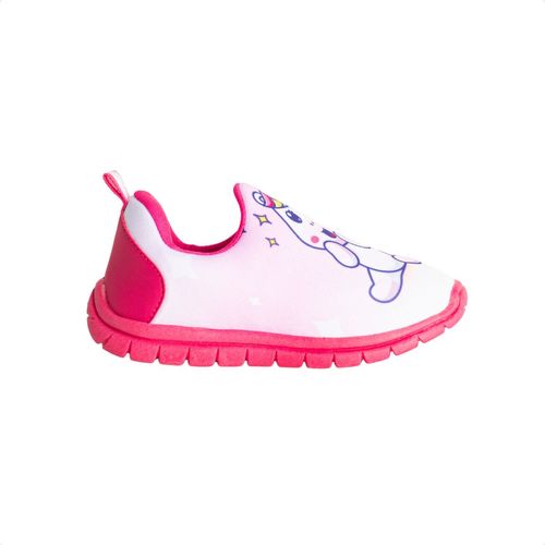 Tênis Jump Kids Baby Fun Rosa Branco Com Estampa