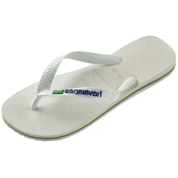 Chinelo Adulto Dedo Havaianas Brasil Logo Branco