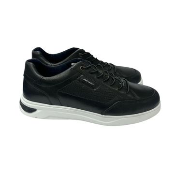 Sapatênis Masculino Em Couro Pegada Preto