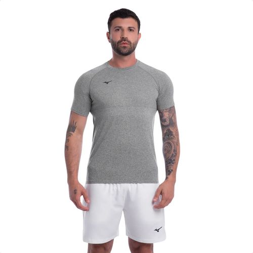 Camiseta Masculina Mizuno Fit 4 New Cinza