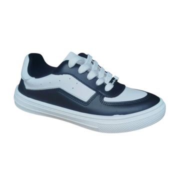 Tênis Moda Feminino Moleca Branco E Preto