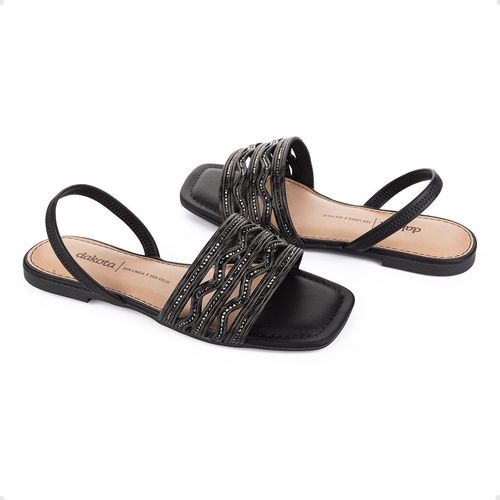 Sandália Feminina Rasteira Dakota Preta