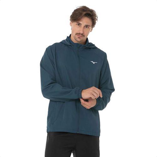 Jaqueta Masculina Corta Vento Mizuno Focus Azul