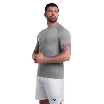 Camiseta Masculina Mizuno Fit 4 New Cinza