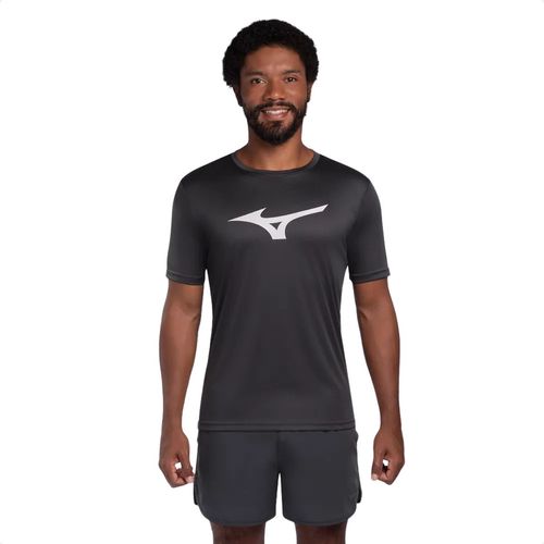 Camiseta Masculina Mizuno Run Spark Cinza